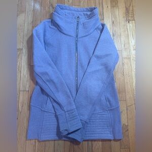 Cozy purplish gray Zip-Up Jacket #633